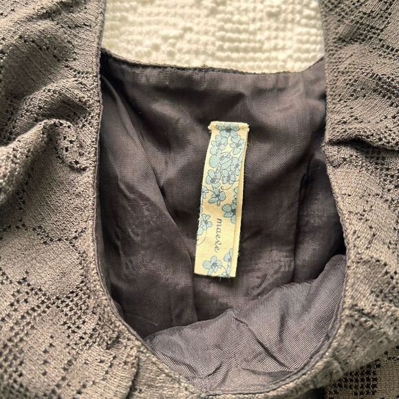 Anthropologie Maeve Dress Sleeveless Lace Gray Size Small Mini Cottagecore Fairy - Picture 3 of 8